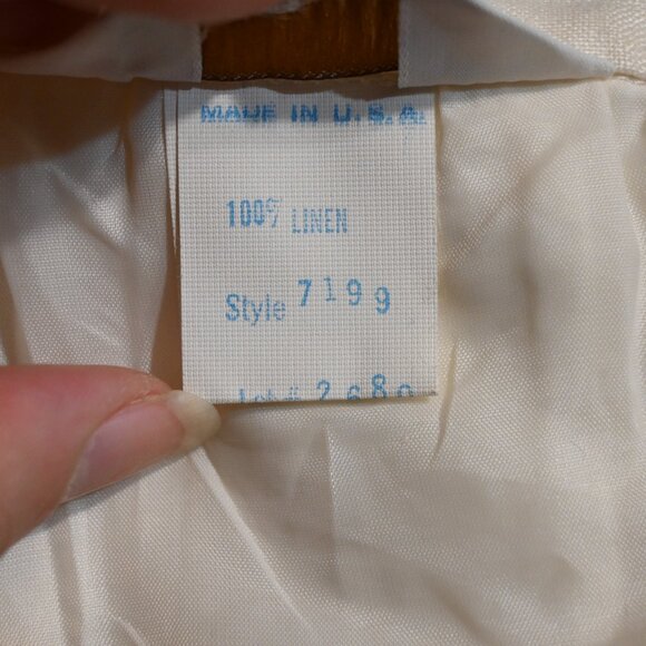 70's Alexandria Linen Pleated Skirt - Picture 5 of 6